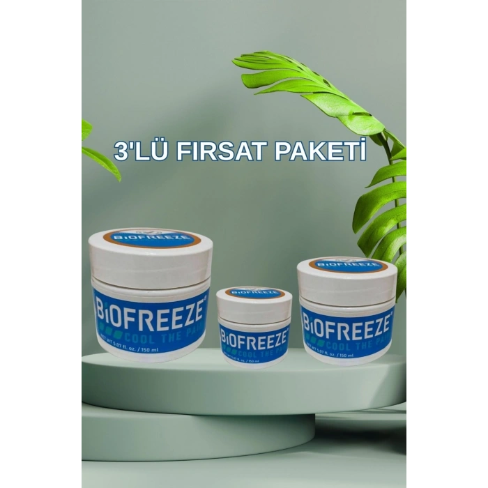 Biofreeze Kremi 150 ml x 3 Adet