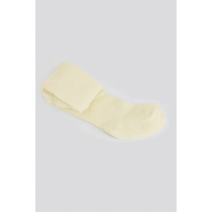 Bistyle Tekli Düz Külotlu Çorap 50104 Naturel