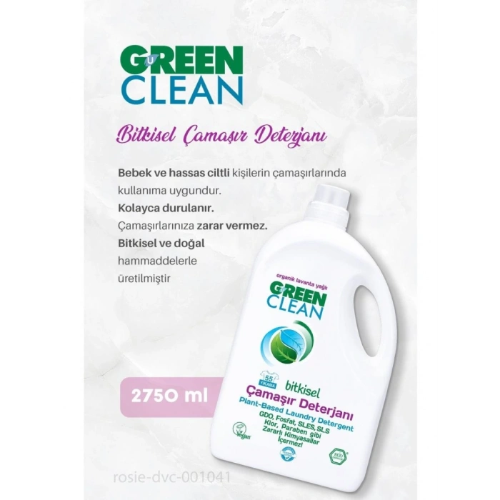 Bitkisel Çamaşır Deterjanı 2750 ml (55 Yıkama)
