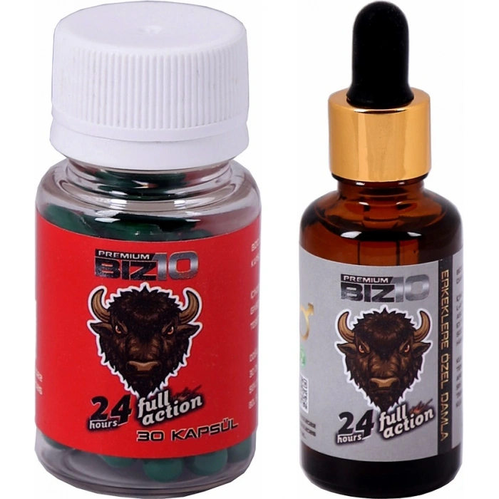 Bizon 600mg 30Lu Ve Bizon Bay azzdırı-Cı Damla 30 Ml
