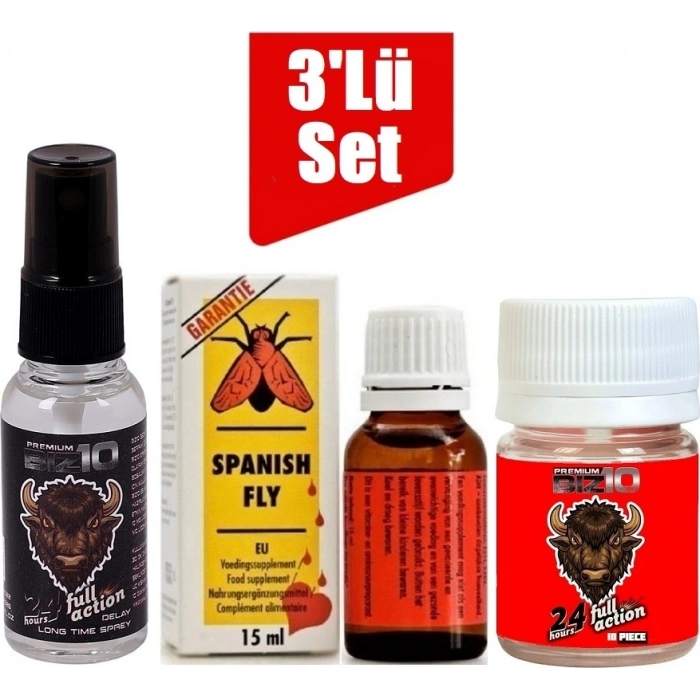 Bizon Sprey Spanish Fly Kadin Kadın Damla Bizon 100MG 10lu