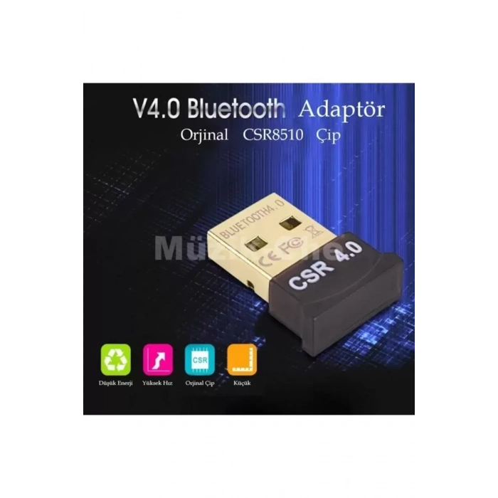 Bluetooth V4.0 Usb Dongle Adaptör 20m Mesafeli Csr 4.0 Tak Çalış