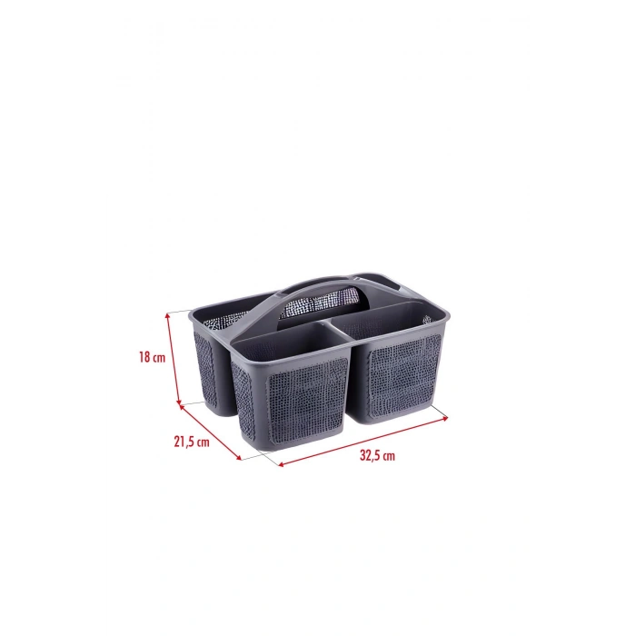 Bölmeli Deterjanlık Organizer Füme