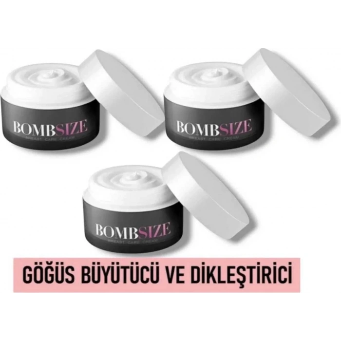 Bombsize Kadınlara Özel Göğüs Bakım Kremi 50 ml x 3 Adet