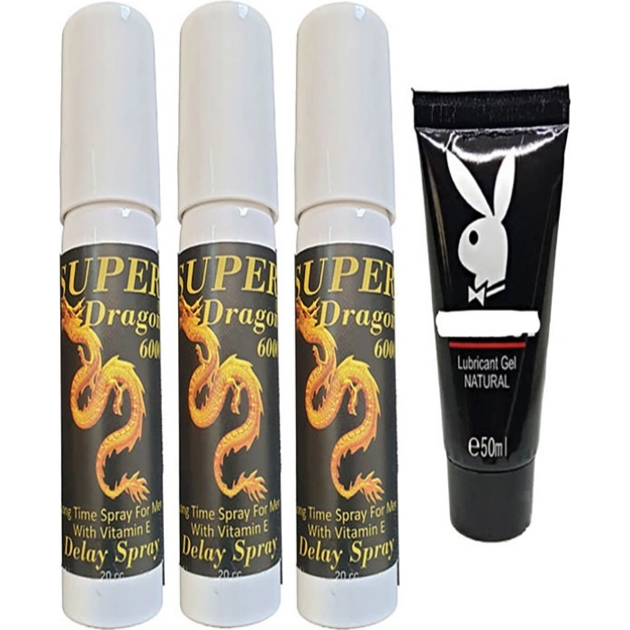 Bonie 3 Adet Dragn  Sprey + Playboy Lubricant Jel