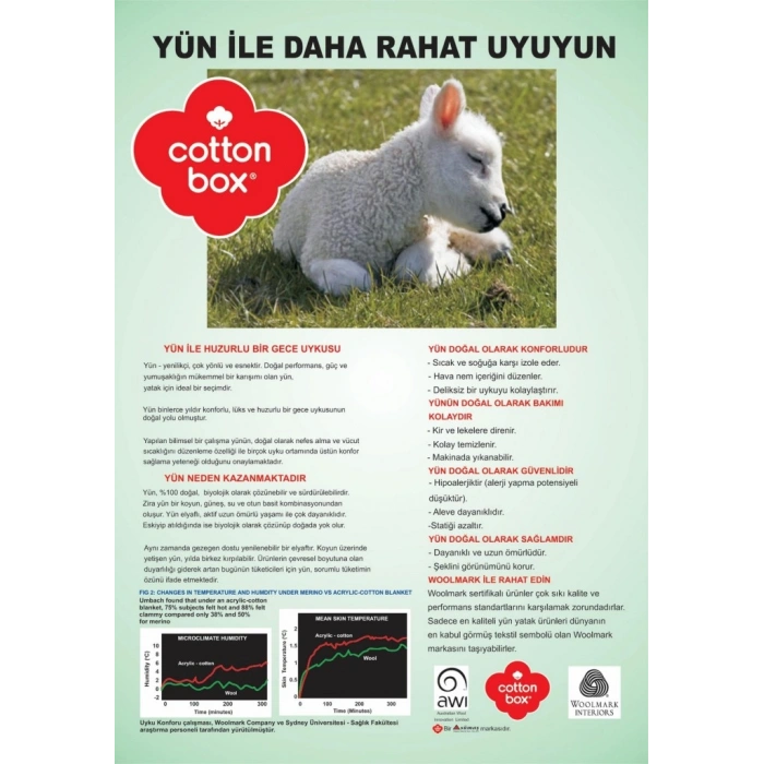Box Bebek Yün Yastık 35x45