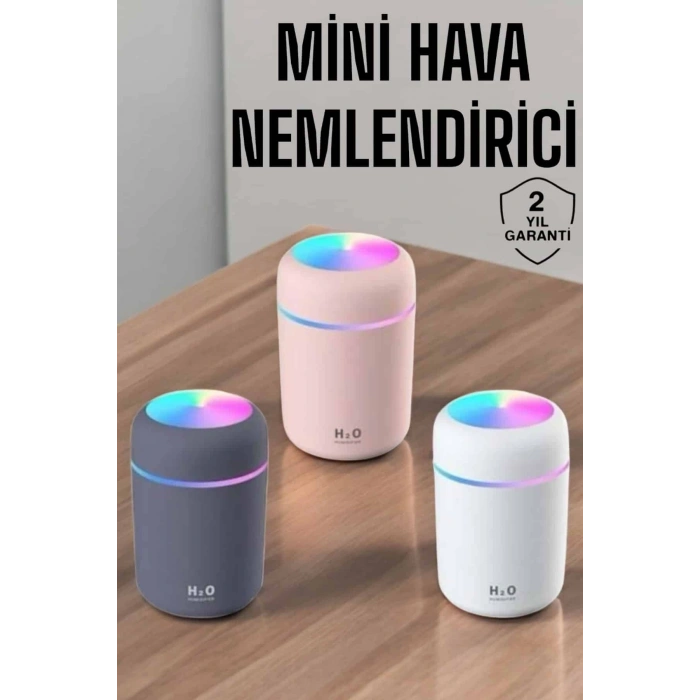 Buharlı Hava Nemlendirici Aromaterapi Renk Değiştirilebilir