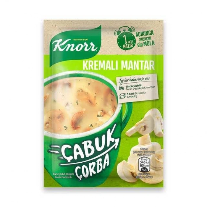 Çabuk Çorba Kremalı Mantar 19gr 1 Adet