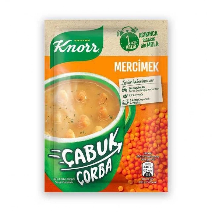 Çabuk Çorba Mercimek- 22Gr 1 Adet