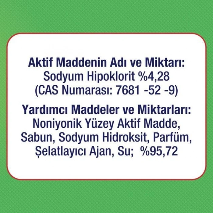 Çamaşır Suyu 750 ML Dağ Esintisi 1 Adet