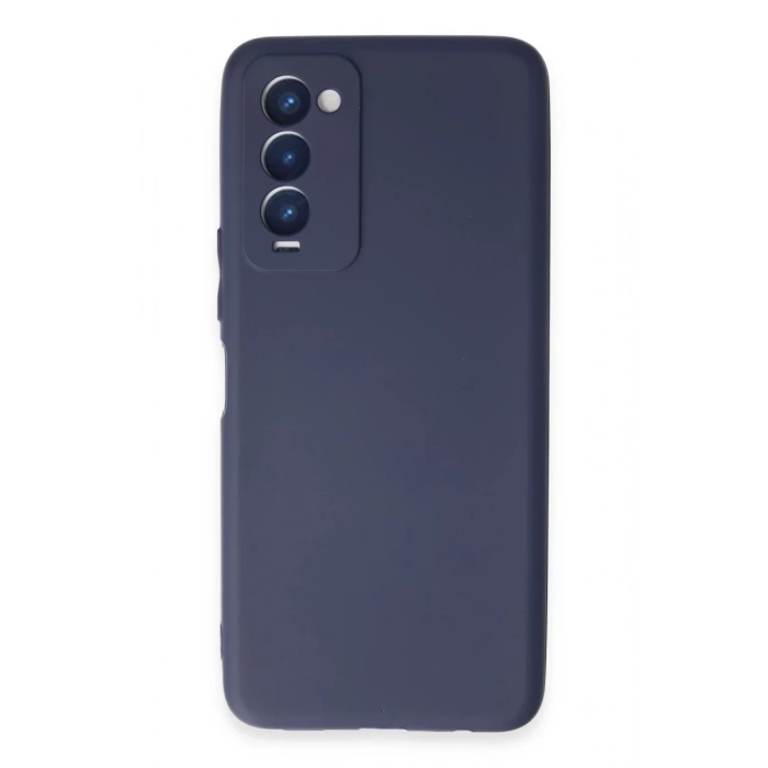 Tecno Camon 18 Kılıf First Silikon - Lacivert