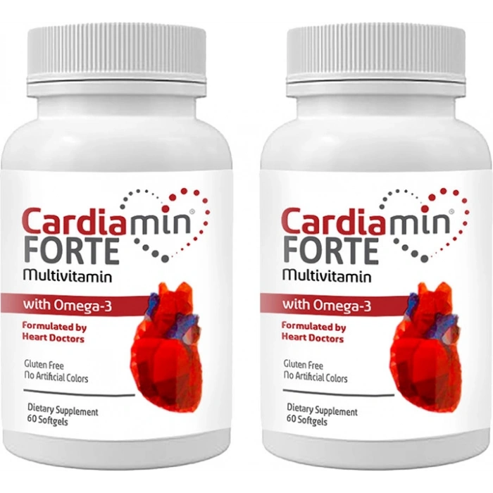 Cardiamin Forte 2 Adet Multivitaminli OMEGA3LÜ 60 Soft Jel Kapsüllü Formül