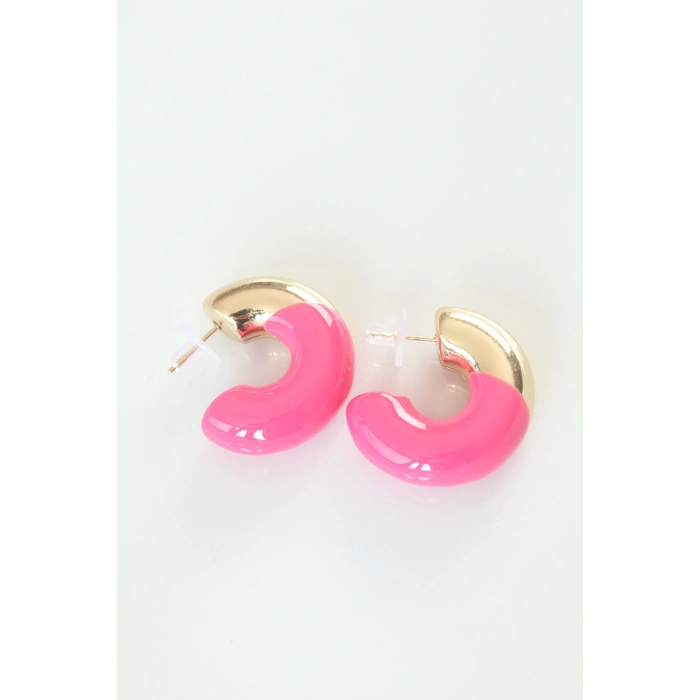 CCB Pembe Gold Çift Renk Küpe