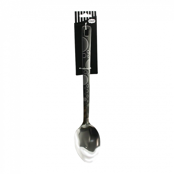Çelik Servis Kaşık 36 cm Desenli