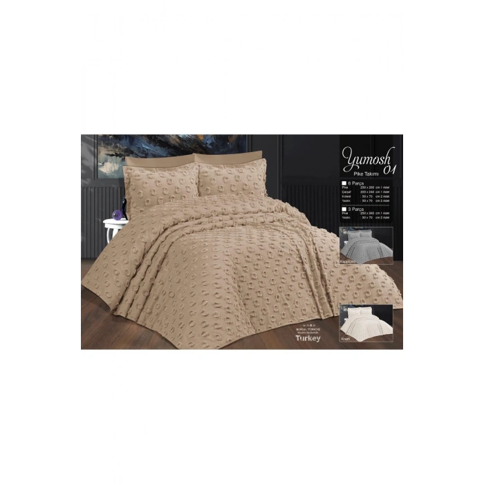 Çift Kişilik Yatak Örtüsü KAPİ 3 Parça Yatak Örtüsü Bedspread