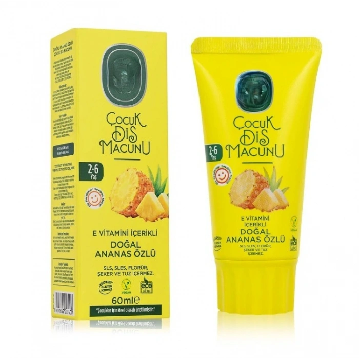 Çocuk Diş Macunu 60 ml Ananas