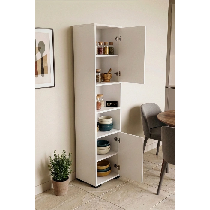 Çok Amaçlı Erzak Dolabı Beyaz 35 cm