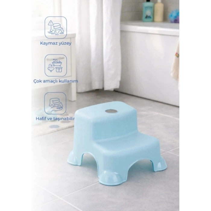 Çok Amaçlı Katlı Basamak 516 (Yeni) Soft Mavi