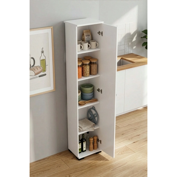 Çok Amaçlı Kiler Dolabı Beyaz 30 cm