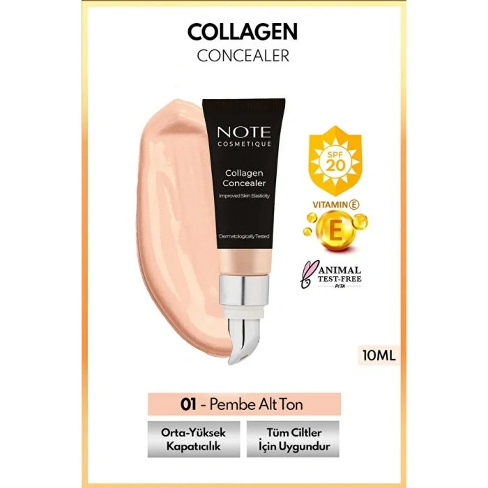 Collagen SPF 20 Göz Altı Kapatıcısı - 01 Açık