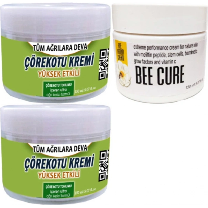 Çörek Otu Kremi 2 Adet 150 ml + Beecure Krem 150 ml / Krem Seti