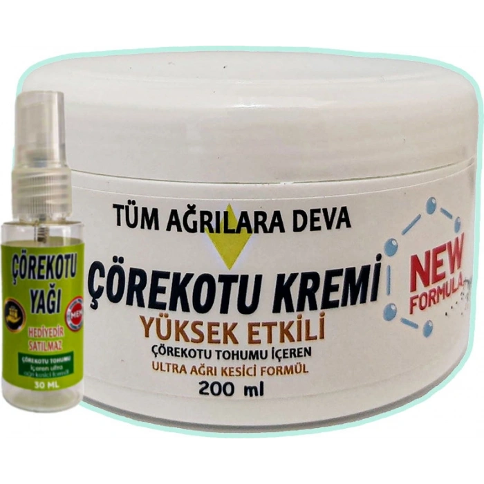 Çörek Otu Kremi 200 ml Beyaz Kavanoz + 30 ml Çörek Otu Yağı