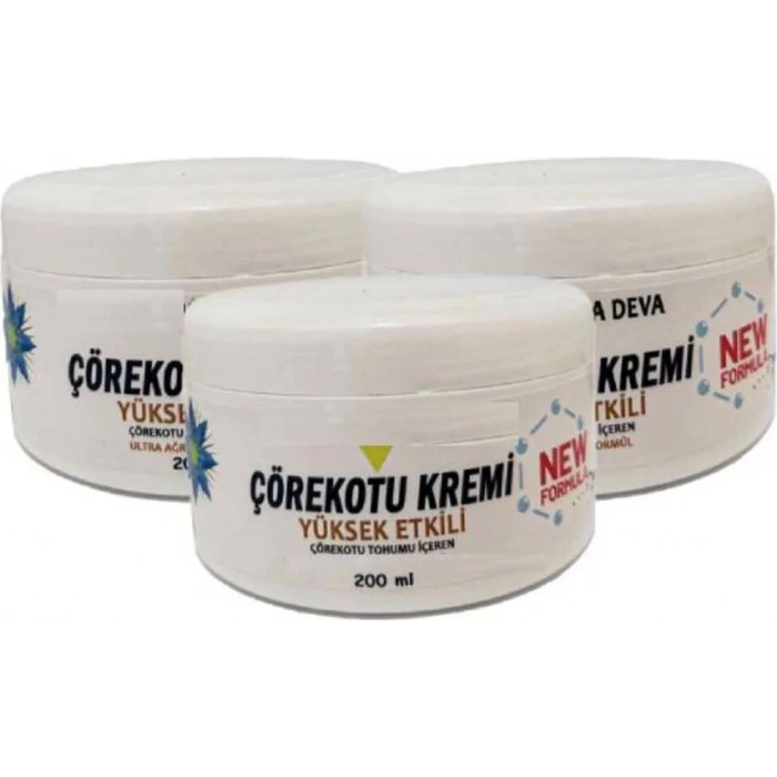 Çörek Otu Kremi White Box 200 ml Bakım Masaj Kremi x 3 Ad