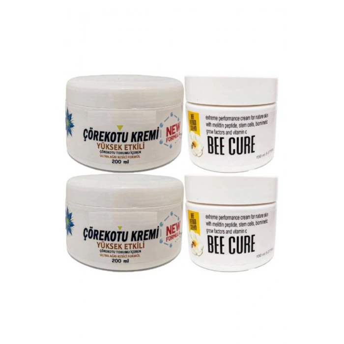 Çörek Otu Kremi XL Boy Rahatlatıcı Krem 2x200 ml+Bee Cure Krem 2x150 ml
