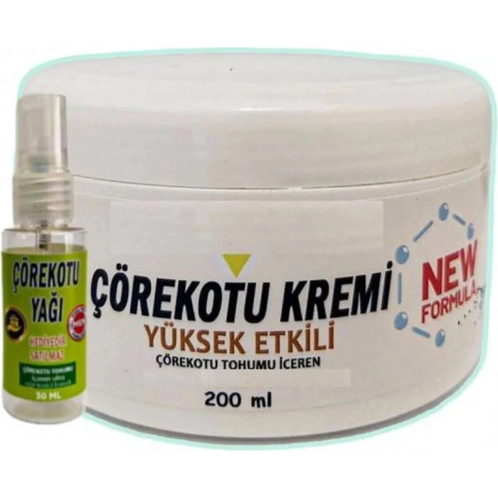 Çörek Otu Masaj Bakım Kremi 200 Ml+30 ml Çörek Otu Yağ ile
