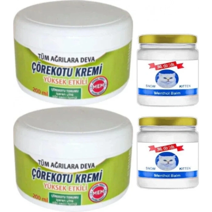 Çörek Otu Xl Boy Krem 2X200 ML+2X50 ml Snow Kitten Krem