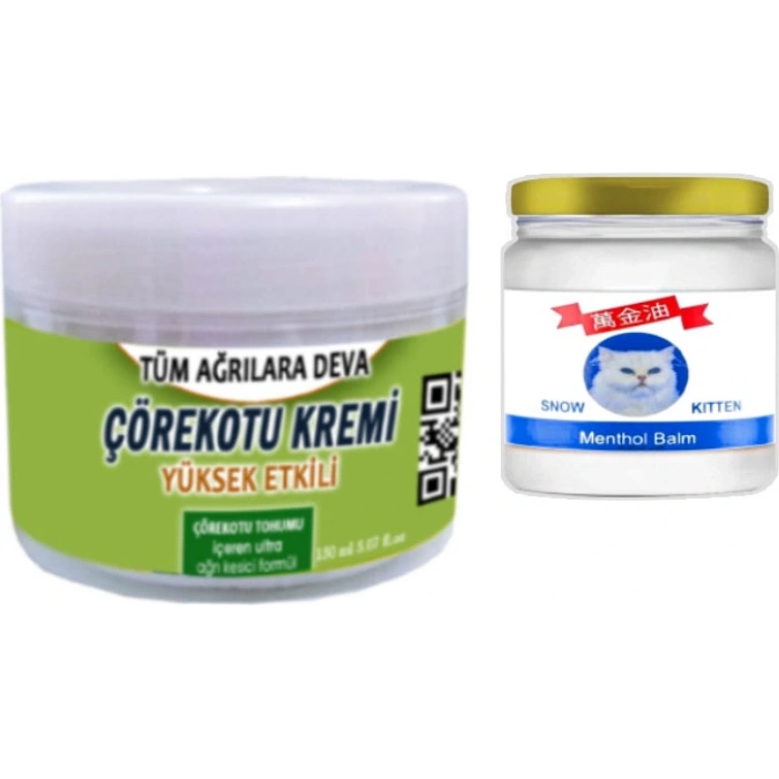 Çörekotu Çörek Otu Kremi 150 ml + Snow Kitten 50 ml Menthol Balm / Seti