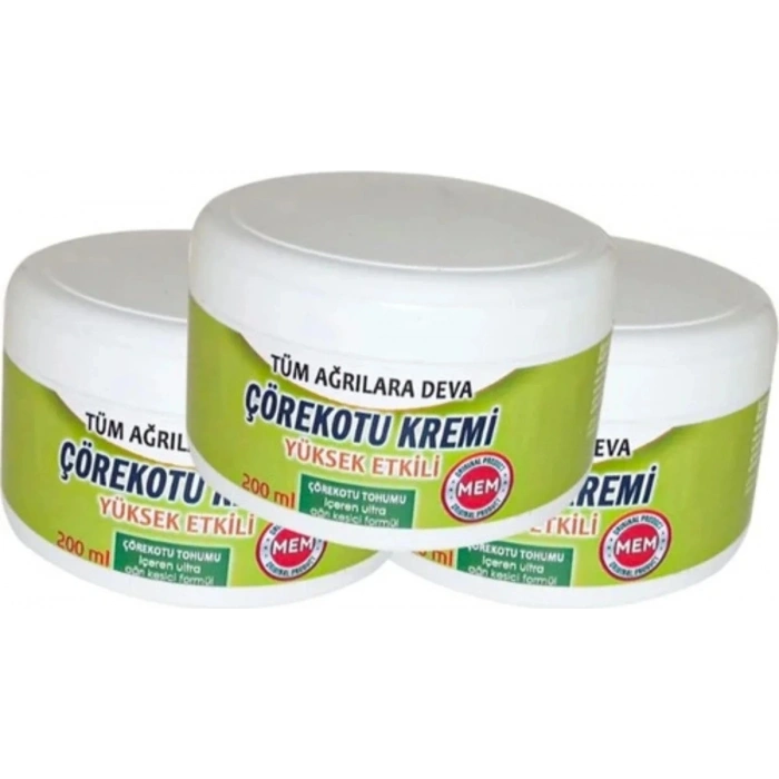 Corex Çörek Otu Kremi Green Box 3 Adet Birden 200 ml