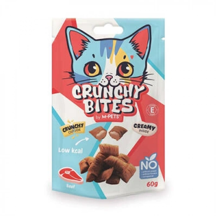 Crunchy Bites Biftekli Kedi Ödül Maması 60 Gr