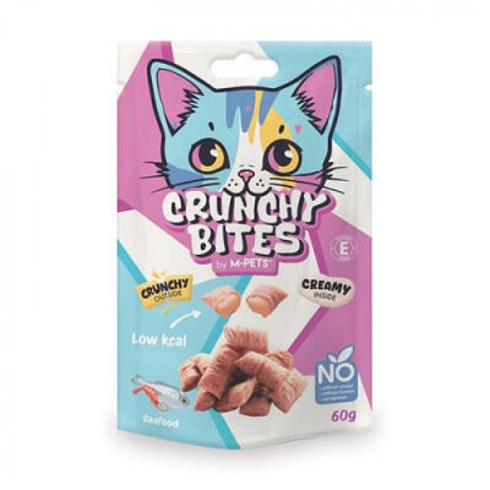 Crunchy Bites Deniz Mahsüllü Kedi Ödül Maması 60 Gr