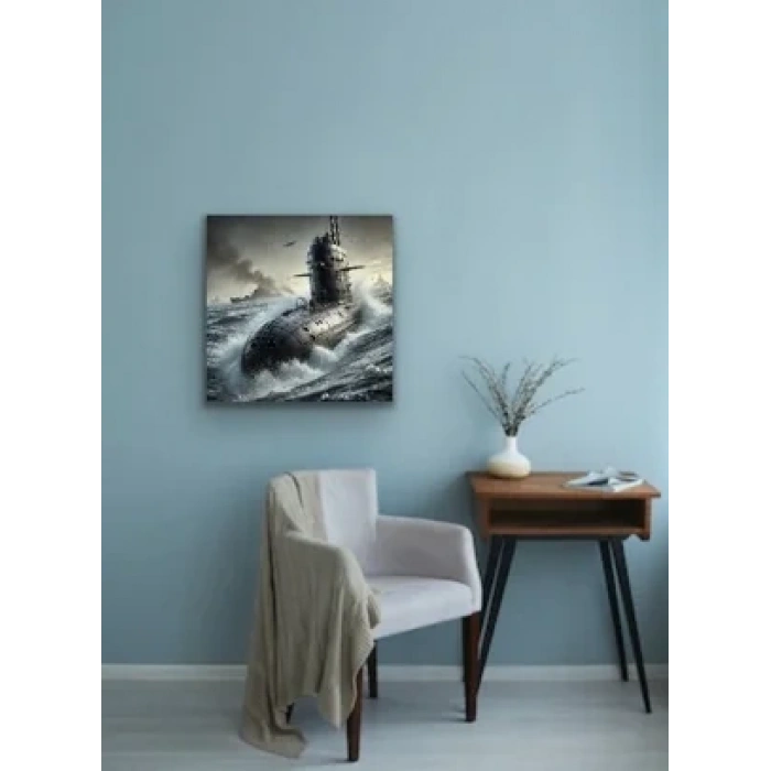 Denizaltı Kanvas Tablo 90x90cm