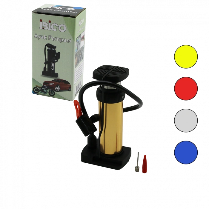 Dikey İnce Pistonlu Ayak Pompası - Oto/Bisiklet/Top