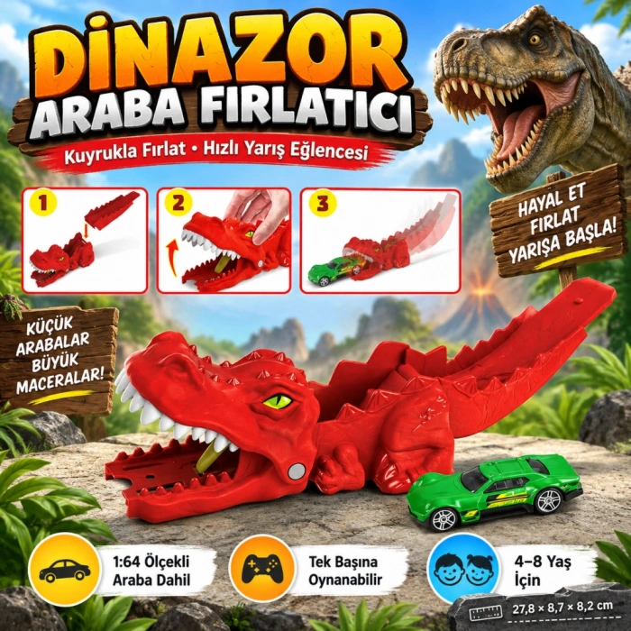 Dinazor Fırlatıcı Oyun Seti GVF41