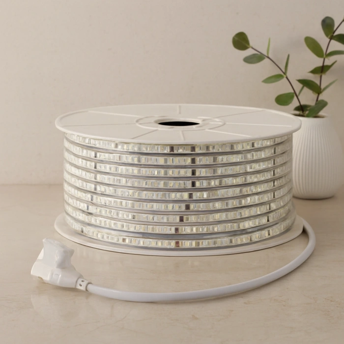 Dış Mekan 220V Şerit LED 120LED 100m (3000K / Günışık)