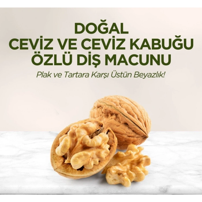 Doğal Diş Macunu 90 Gr Ceviz & Ceviz Kabuğu Özlü