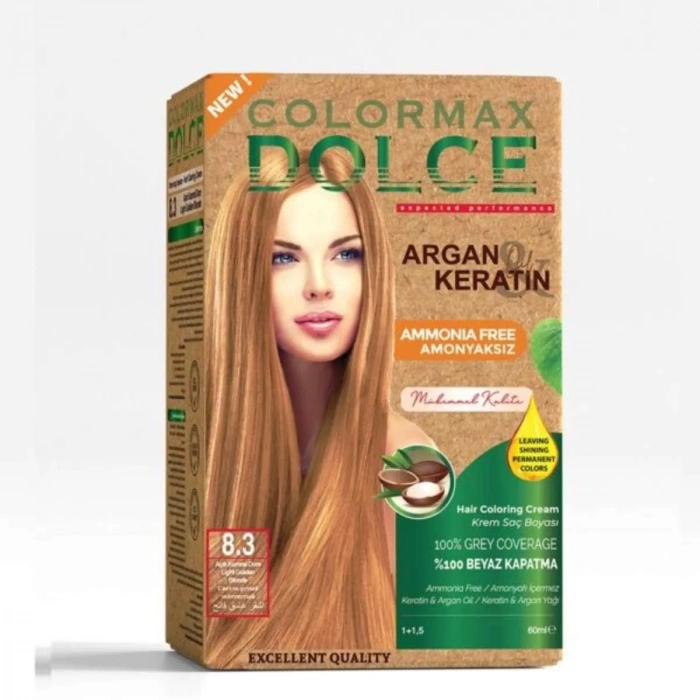 Dolce Amonyaksız, Doğal Set Boya - 8.3 Açık Kumral Dore