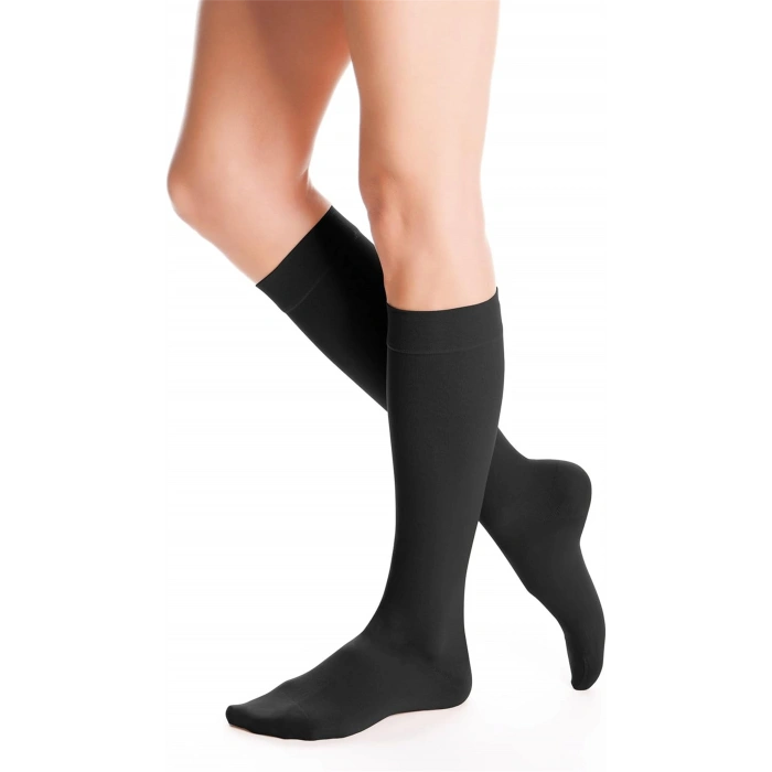 Duomed Dizaltı Varis Çorabı - CCL1 - Burnu Kapalı - Siyah - Medium