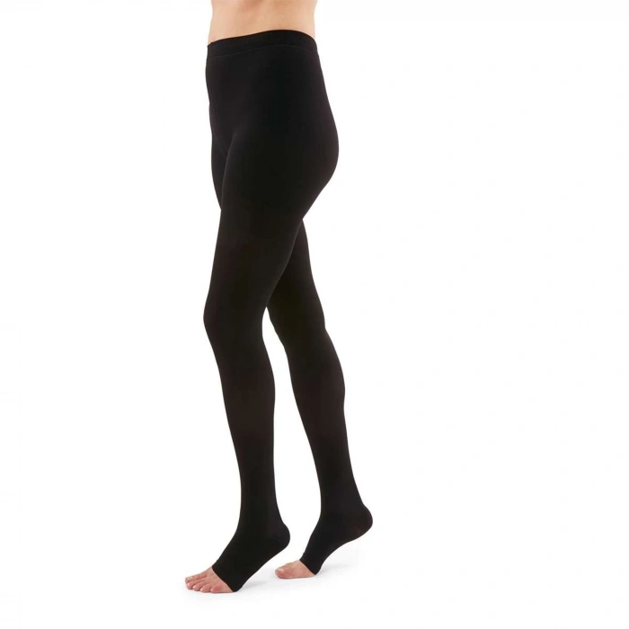 Duomed Külotlu Varis Çorabı - CCL1 - Burnu Açık - Siyah - Medium