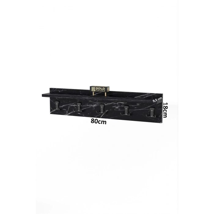 Duvar Askılığı Siyah 80 cm