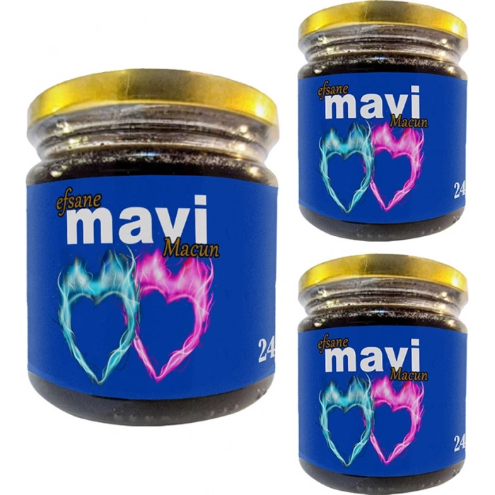 Efsanevi Mavi Macun 3 Kavanoz 240 gr Bay&bayan Çiftleriçin Özel Macun