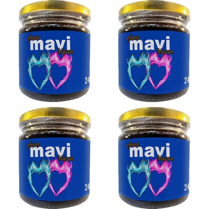 Efsanevi Mavi Macun 4 Kavanoz 240 gr Bay&bayan Çiftlere Özel Macun