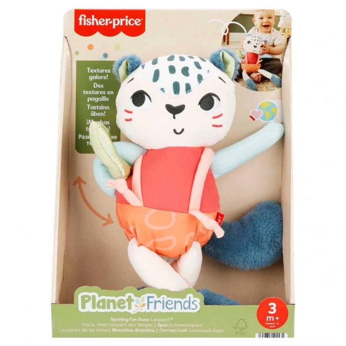 Eğlenceli Dostum Kar Leoparı Peluş HKD64