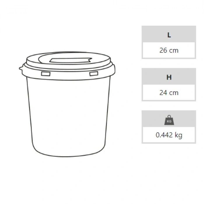 Enfekte Tıbbi Atık Kovası - 10 lt