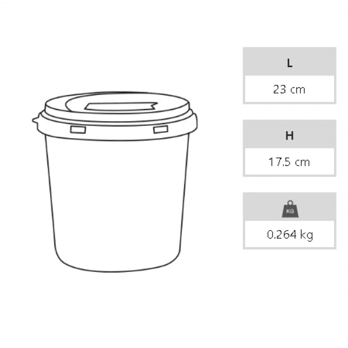 Enfekte Tıbbi Atık Kovası - 5 lt