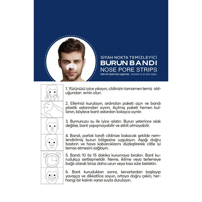 Erkek Burun Bandı 6lı