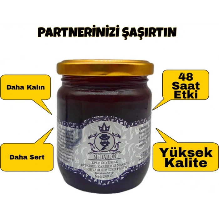 Erkeklere Özel Sertleştırıcılı Performanse Macunu Özel Üretim 240 gr